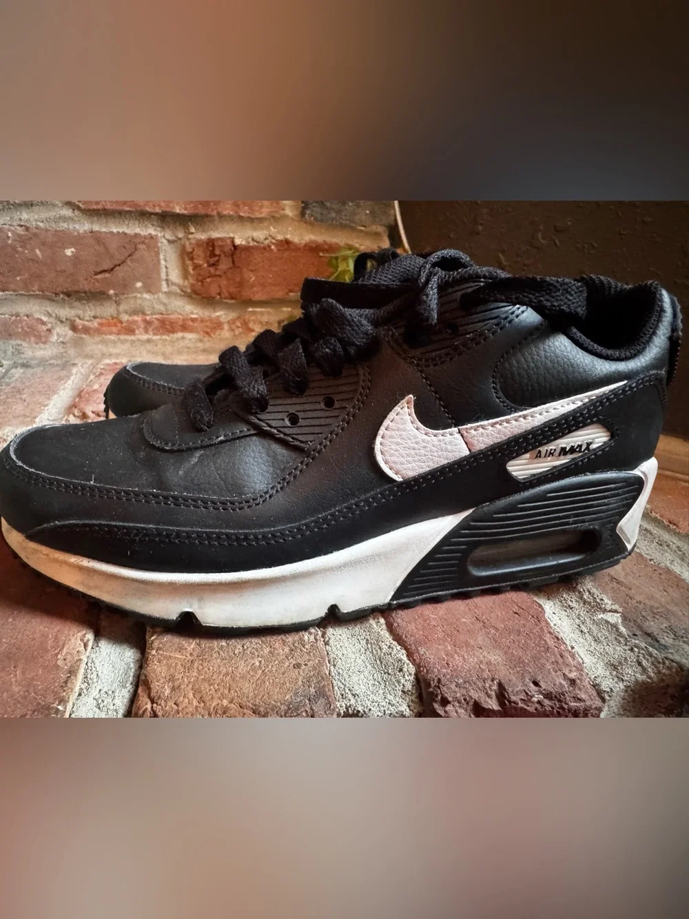 Nike Black and White Kids' Air Max Sneaker